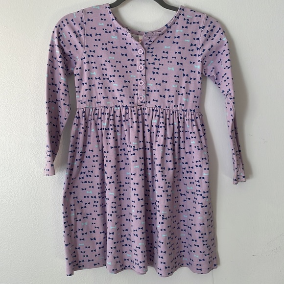 Hanna Anderson Purple 3/4 button front dress - Picture 2 of 4